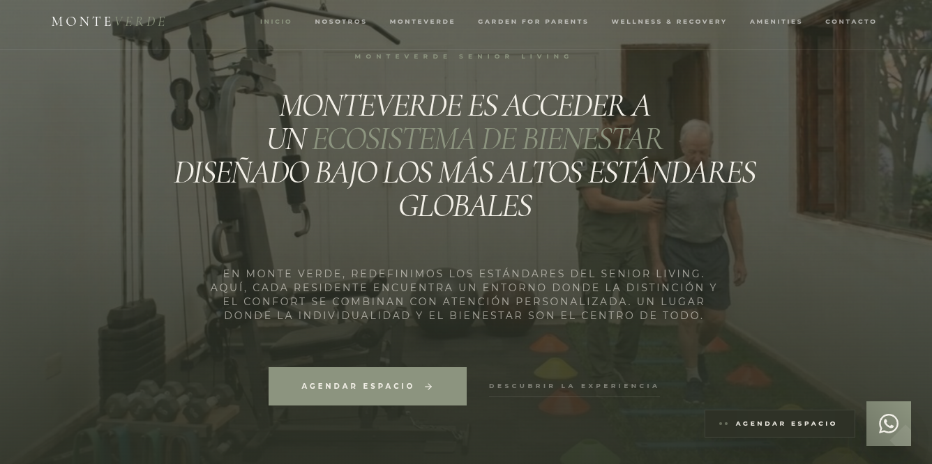 Sitio web de Monteverde Senior